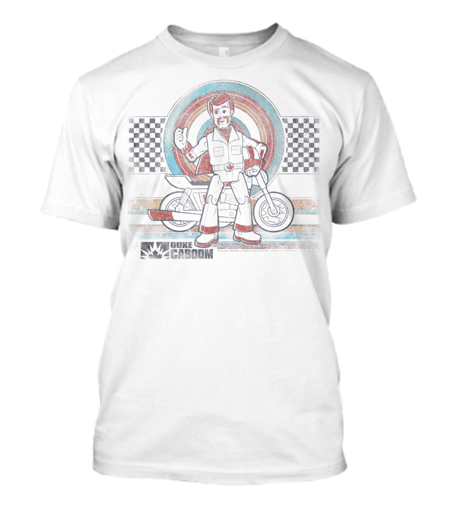 Duke Caboom Motorcycle Disney Pixar Toy Story Vintage Racer T-Shirt