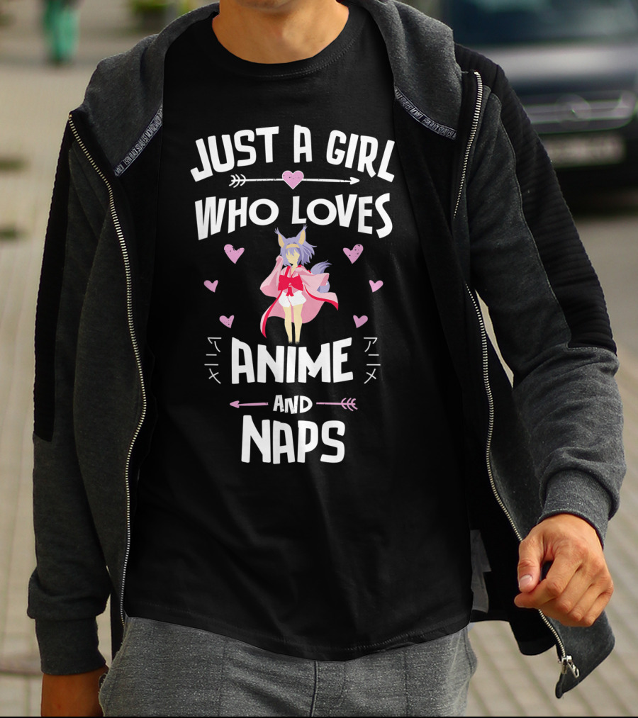 Just A Girl Who Loves Anime And Naps T-Shirt