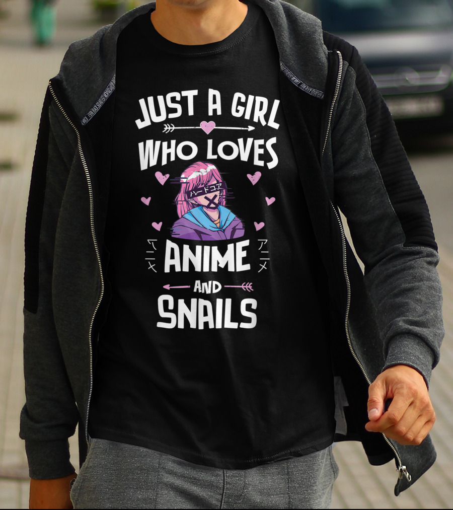 Just A Girl Who Loves Anime And Snails T-Shirt