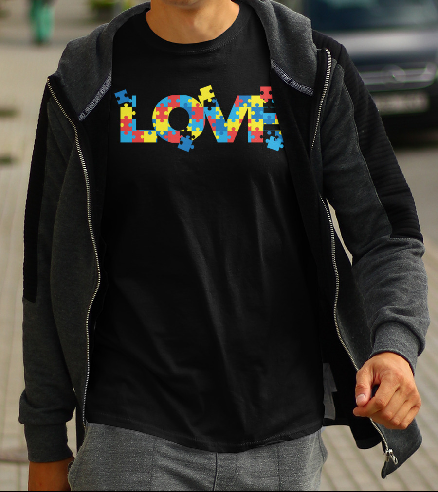LOVE Autism Puzzle Piece T-Shirt