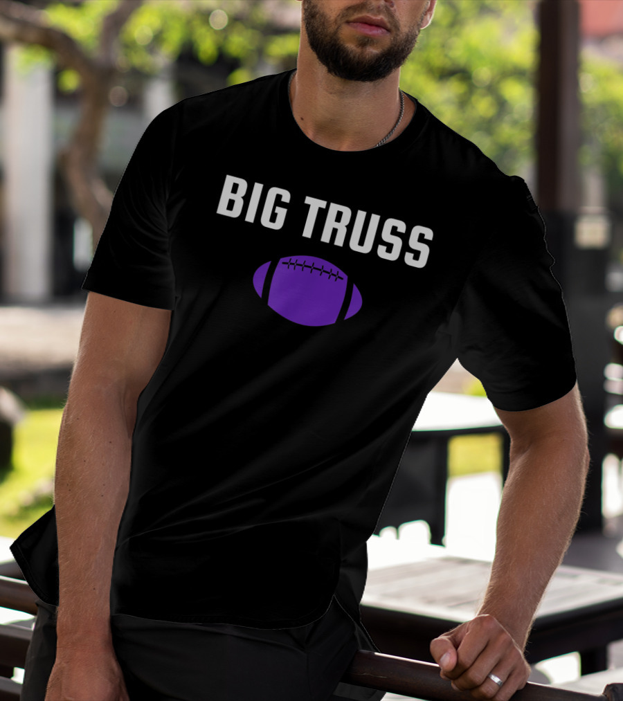 Big Truss Baltimore Football Purple T-Shirt