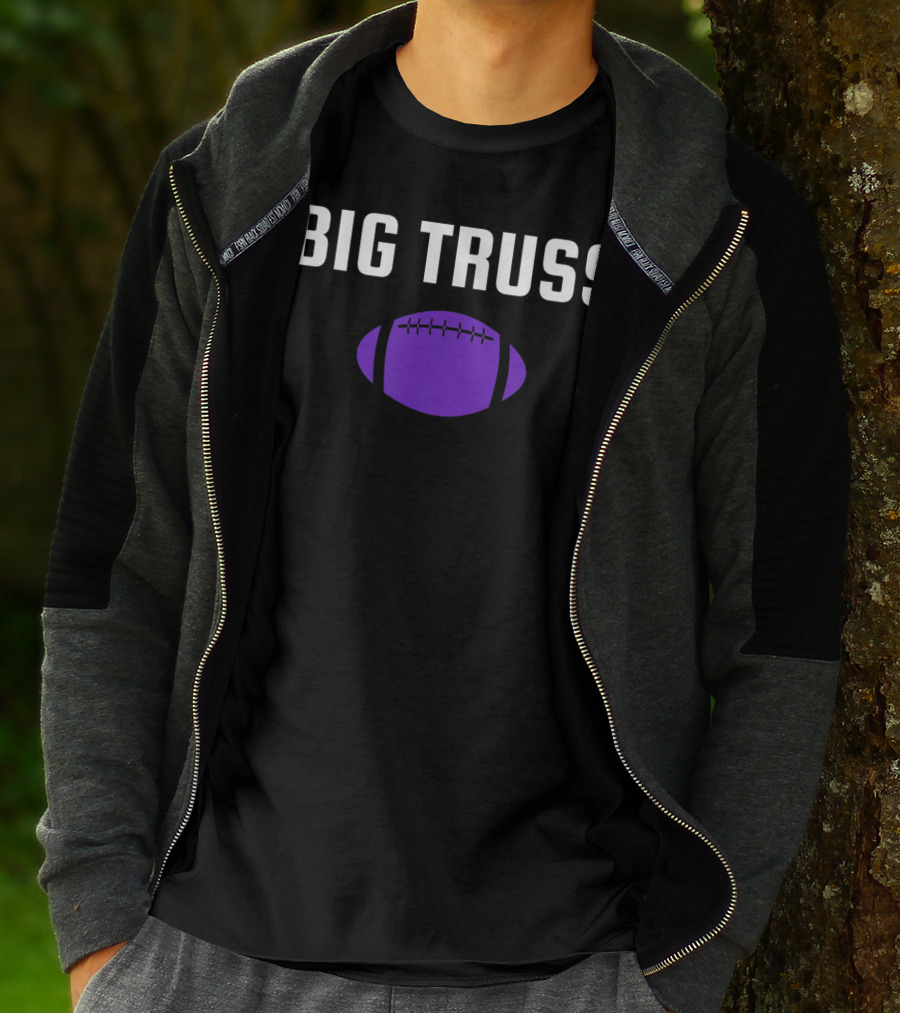 Big Truss Baltimore Football Purple T-Shirt