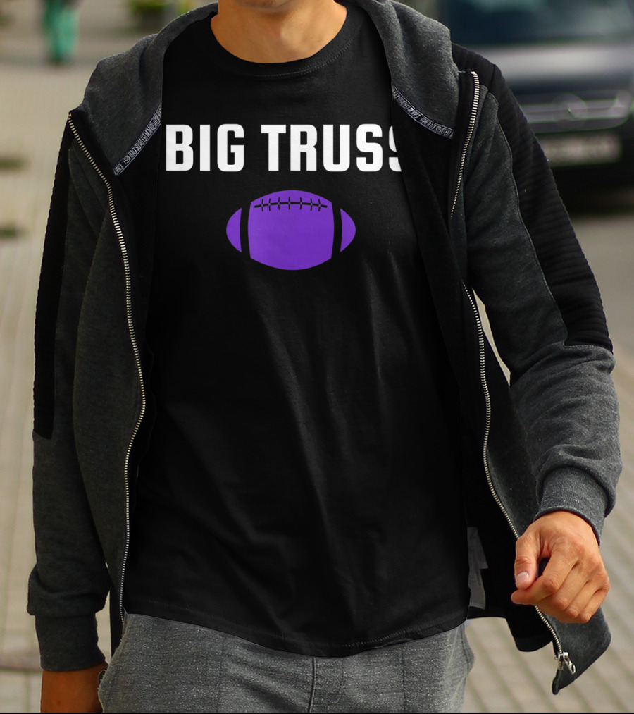 Big Truss Baltimore Football Purple T-Shirt