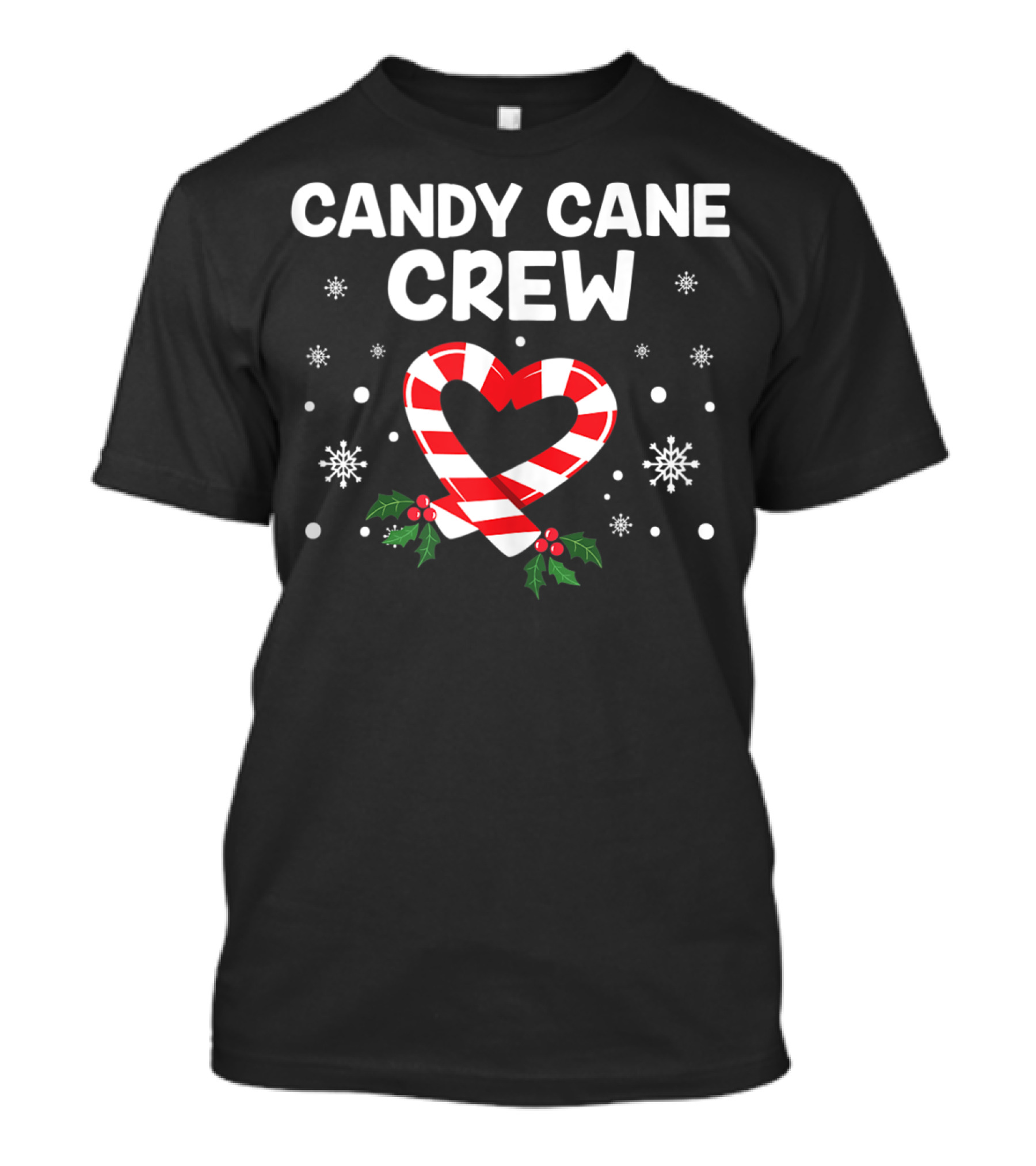 Candy Cane Crew Christmas Heart Snowflakes Sweets Family E2 T-Shirt