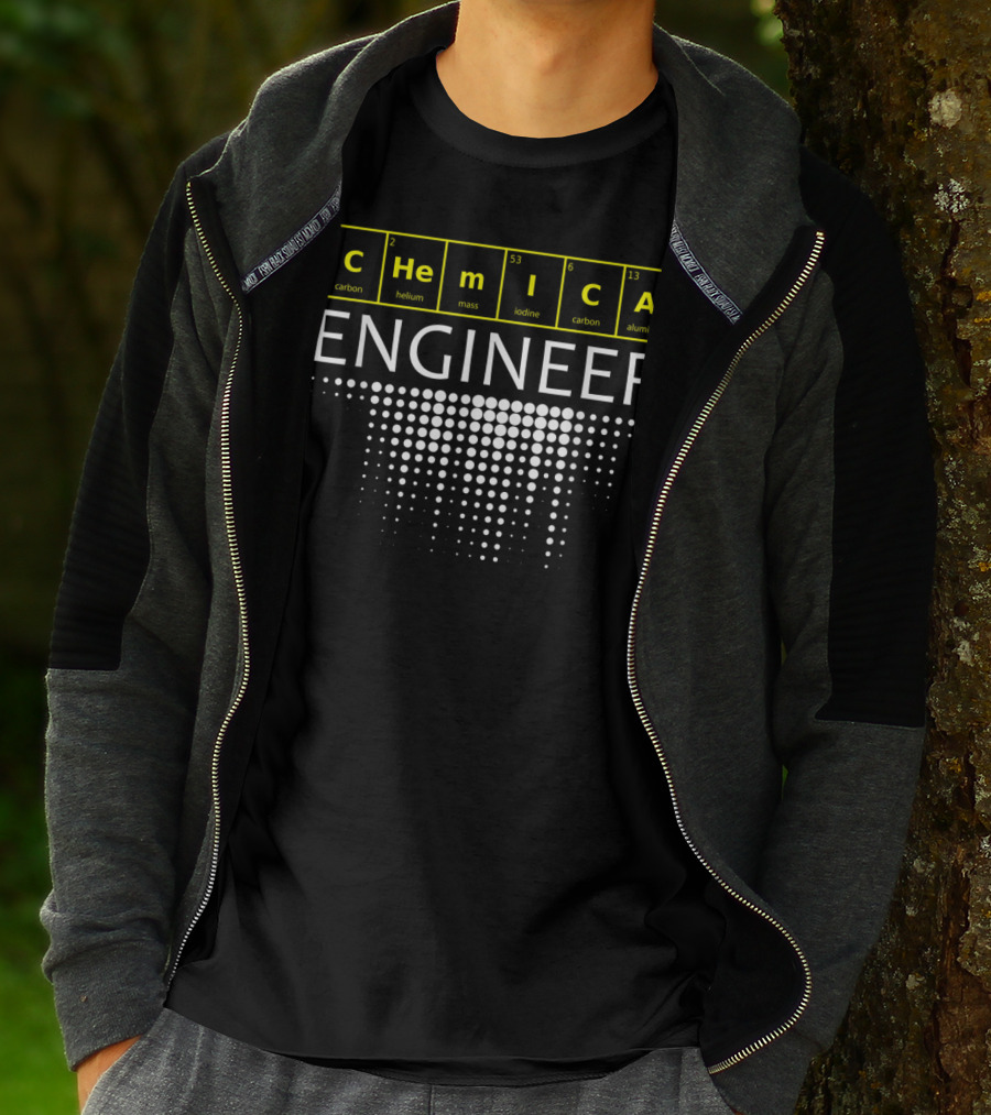 Chemical Engineer Periodic Elements Carbon Helium Mass Iodine Aluminum T-Shirt