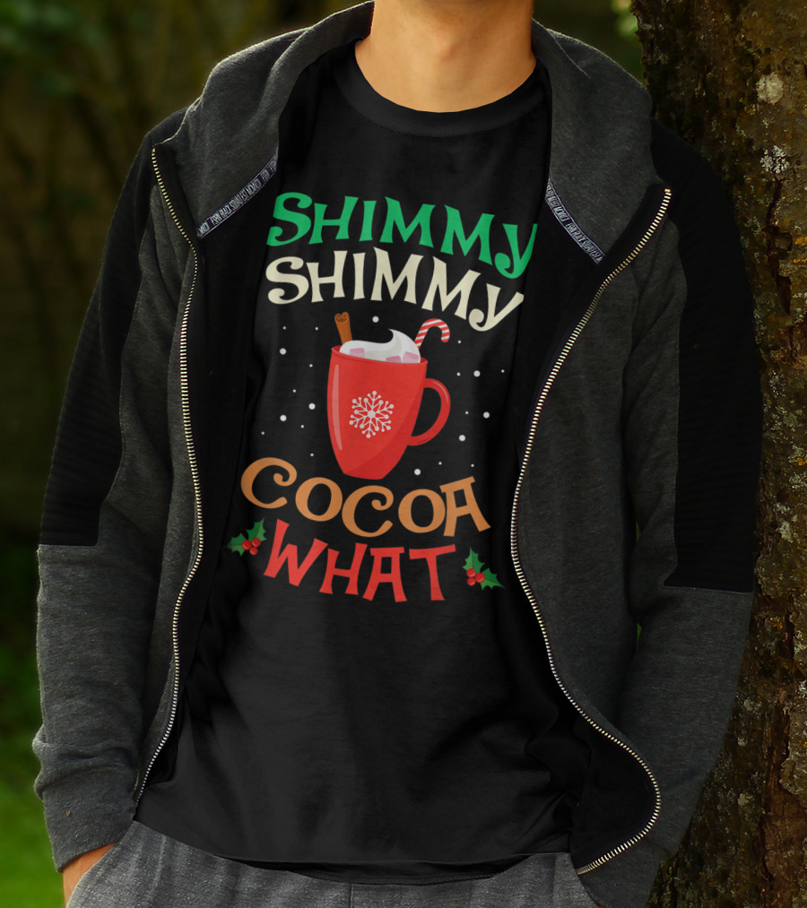 Shimmy Shimmy Cocoa What Christmas Snowflake Candy Cane Mug T-Shirt