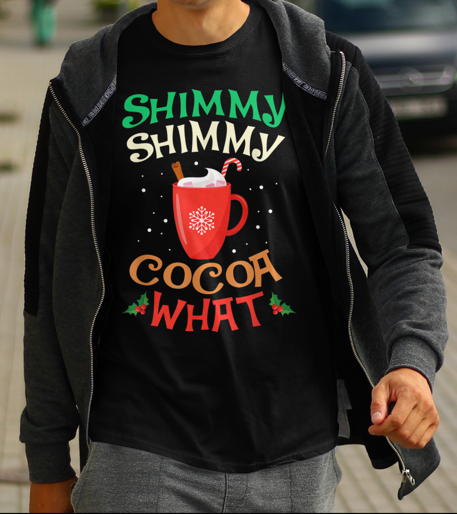 Shimmy Shimmy Cocoa What Christmas Snowflake Candy Cane Mug T-Shirt