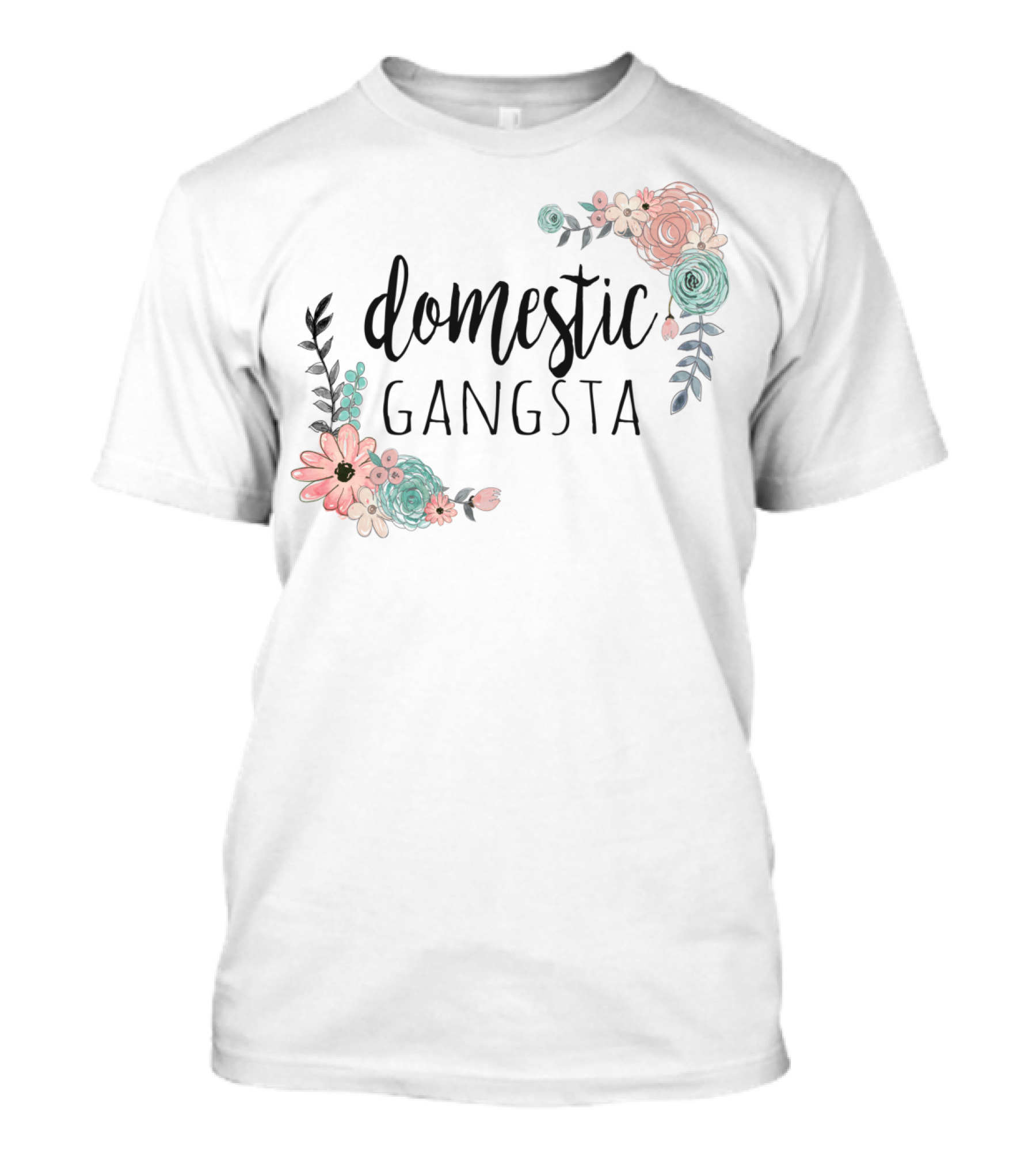 Domestic Gangsta Floral T-Shirt