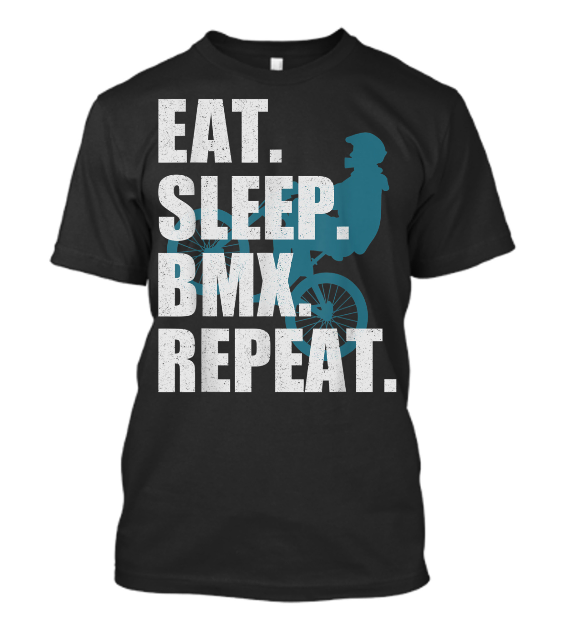 Eat Sleep BMX Repeat Funny Vintage BMX Rider T-Shirt