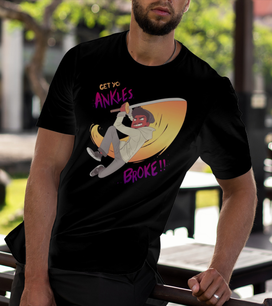 Get Yo Ankles Broke Animated Sword Action Scene T-Shirt