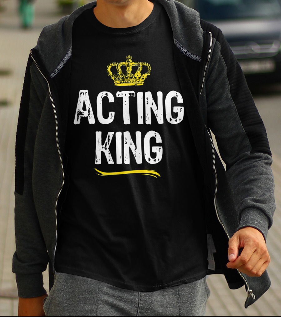 Acting King Funny Cool Accountant Crown T-Shirt