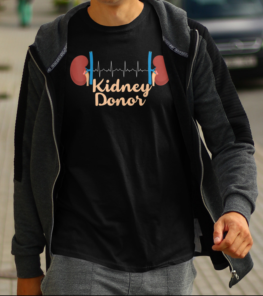 Kidney Donor Heartbeat Kidney Transplant Surgery T-Shirt