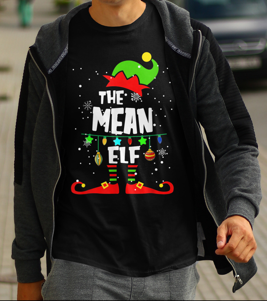 The Mean Elf Christmas Party Matching Family Group T-Shirt