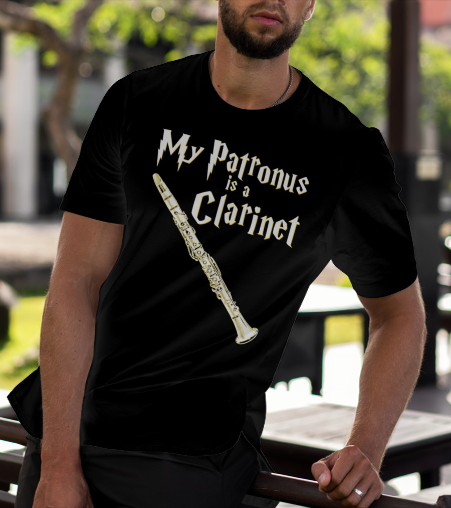 My Patronus Is A Clarinet Harry Fan Clarinet T-Shirt
