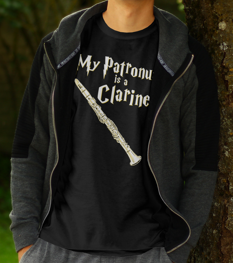 My Patronus Is A Clarinet Harry Fan Clarinet T-Shirt