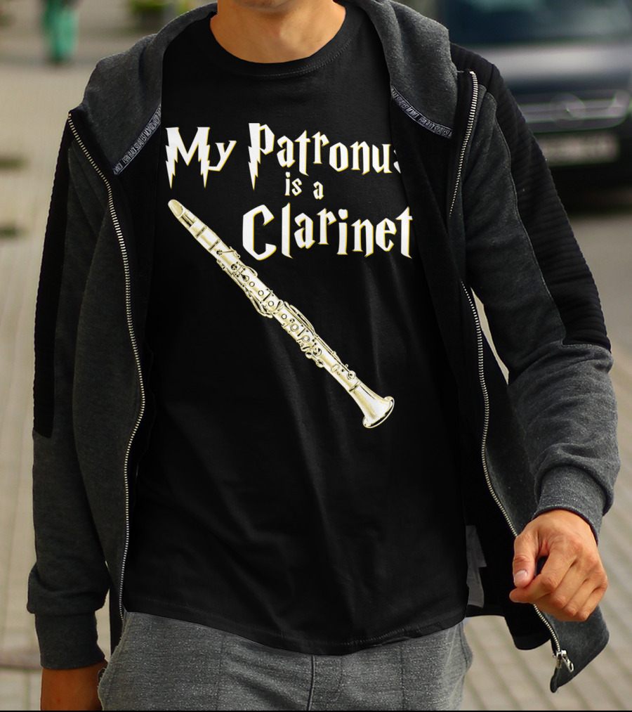 My Patronus Is A Clarinet Harry Fan Clarinet T-Shirt