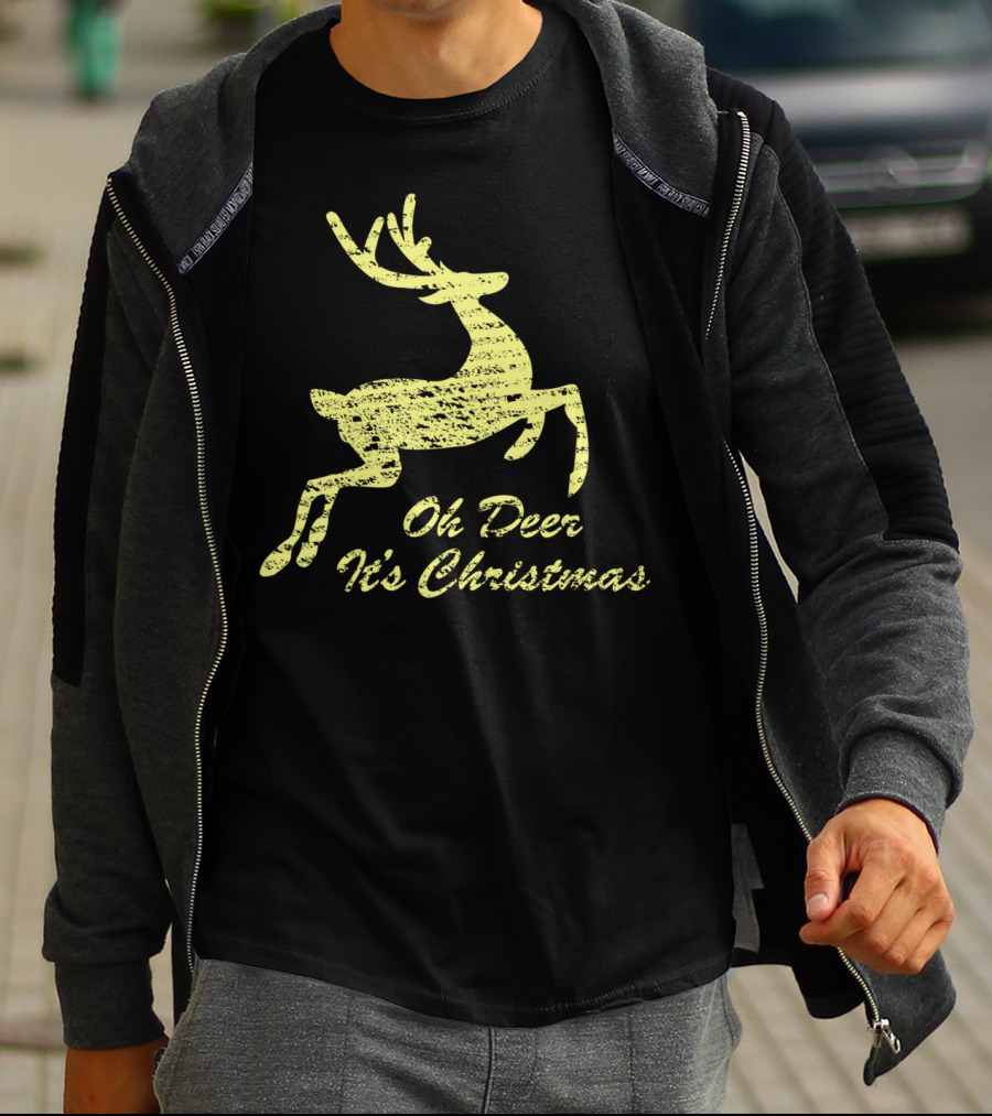 Oh Deer It's Christmas Holiday Reindeer T-Shirt