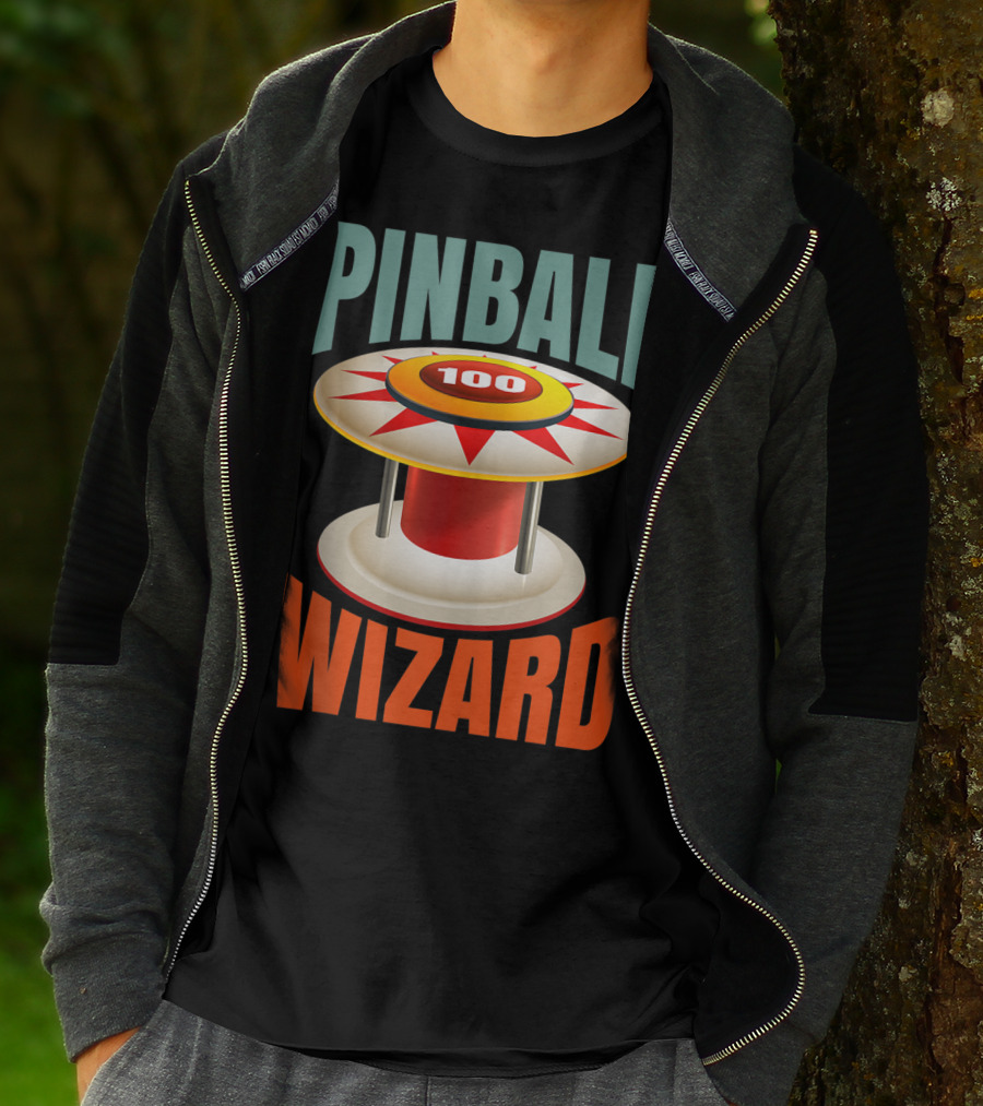 PINBALL WIZARD 100 Arcade Game Lover T-Shirt