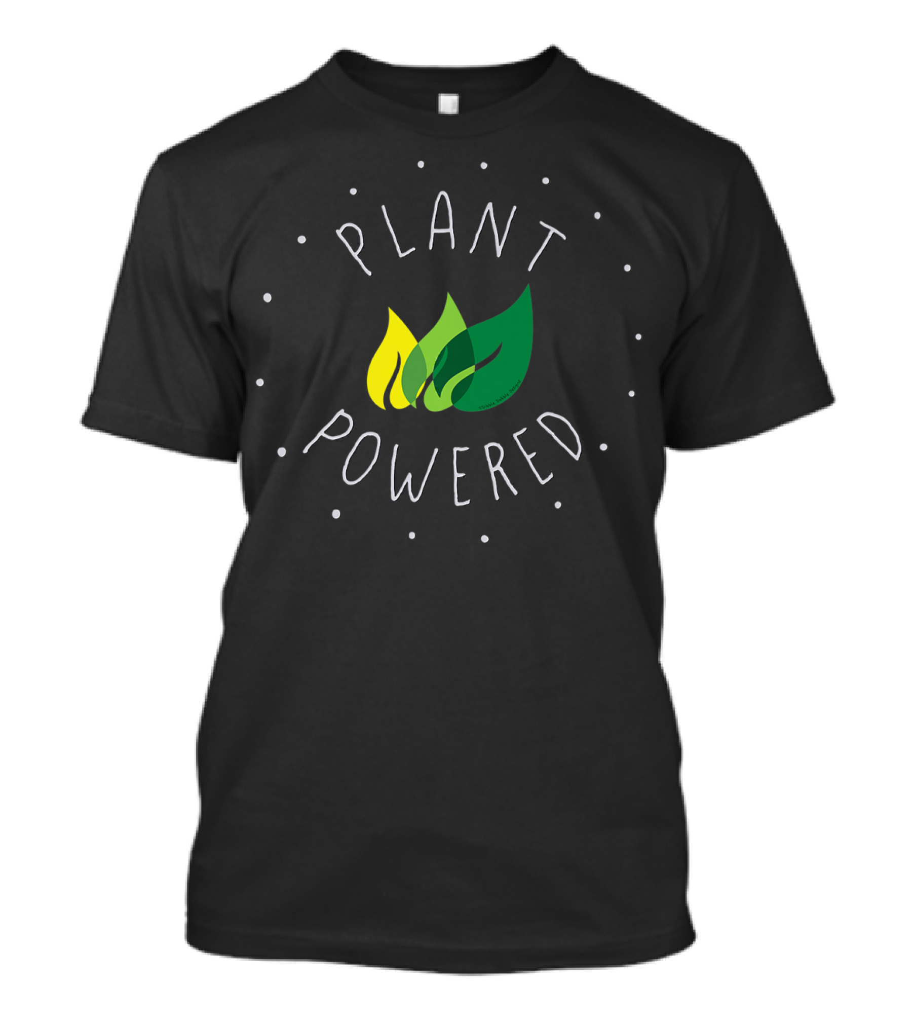 Plant Powered Vegan Vegetarian Leaf T-Shirt