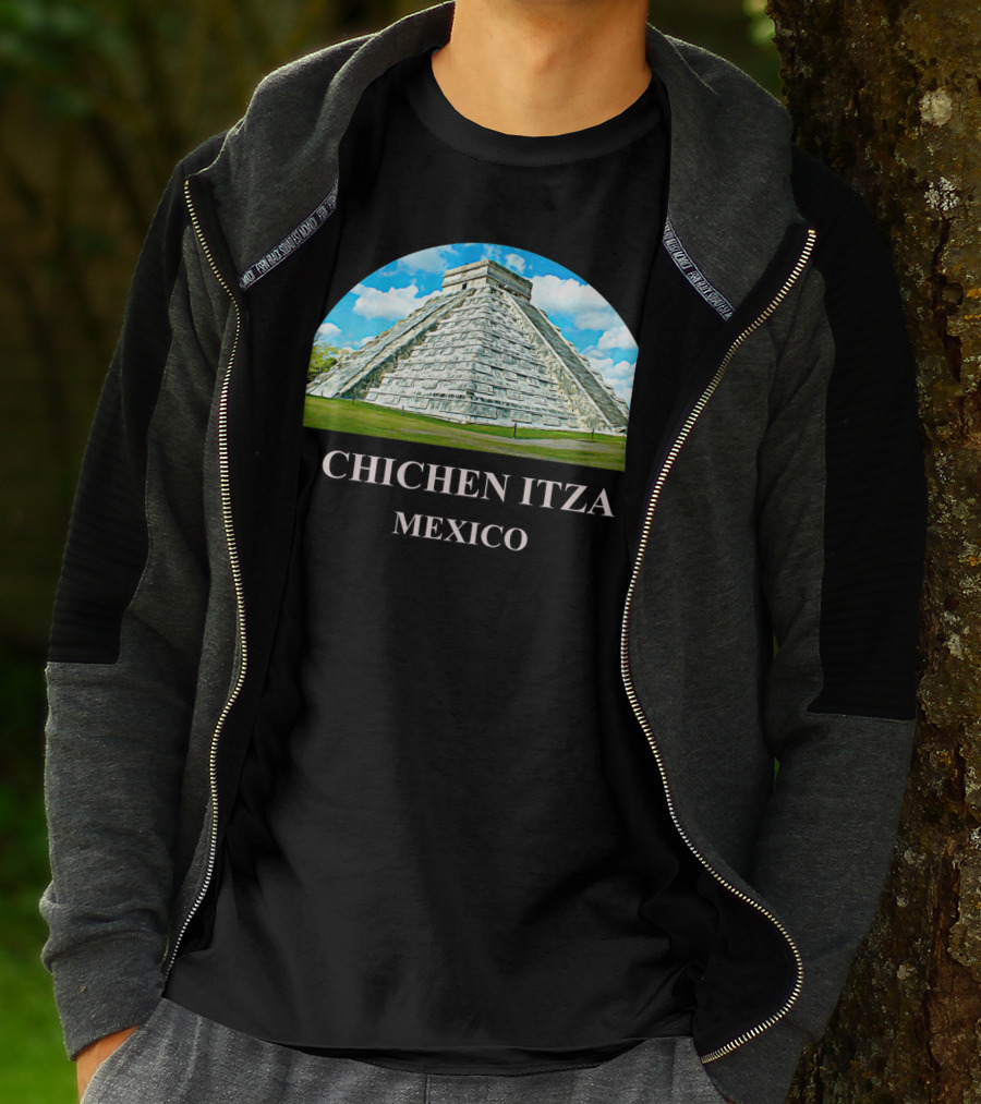 Chichen Itza Pyramid Mexico Iconic Kukulkan Structure T-Shirt