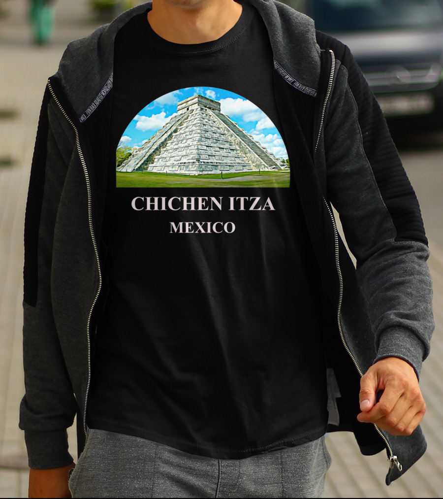 Chichen Itza Pyramid Mexico Iconic Kukulkan Structure T-Shirt