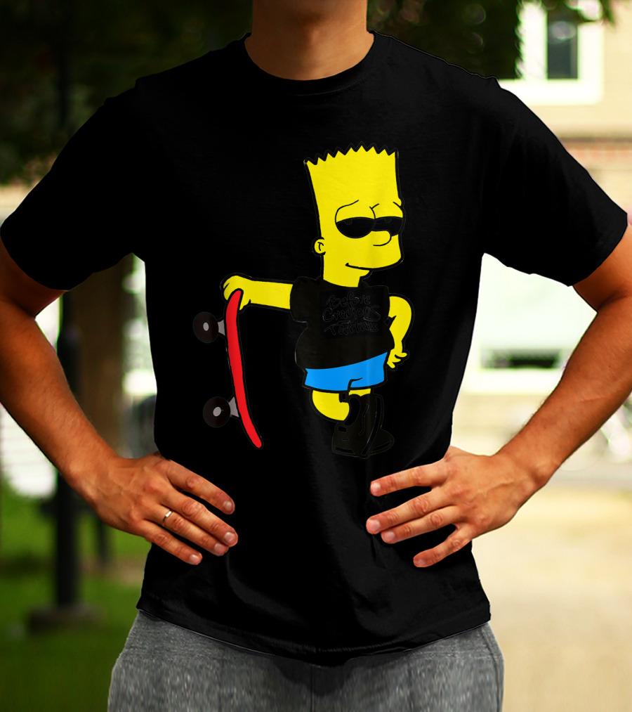 Bsbct Before Crayons Tattoos Bart Skateboard T-Shirt