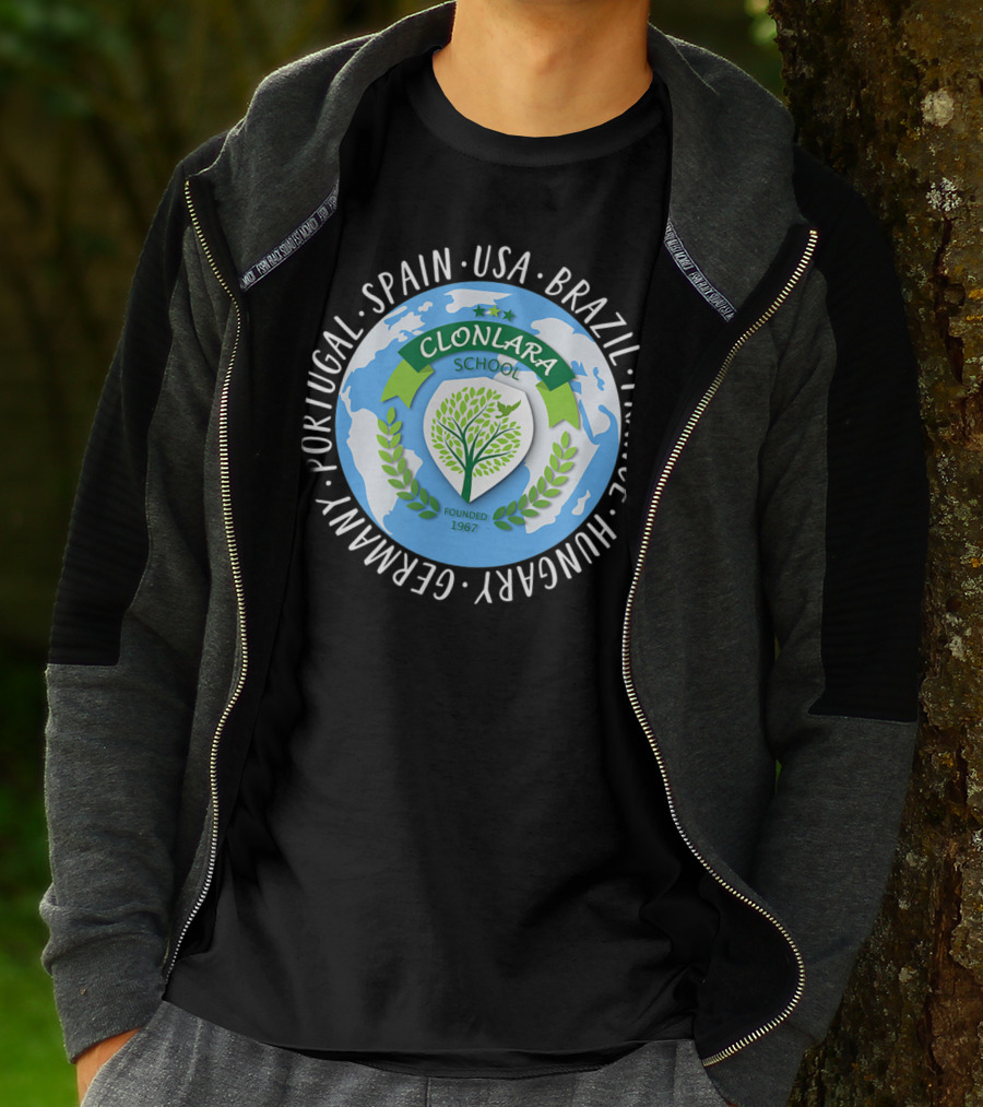 Clonlara School International Educator World Founded 1967 USA Brazil Spain France Germany Portugal Hungary T-Shirt