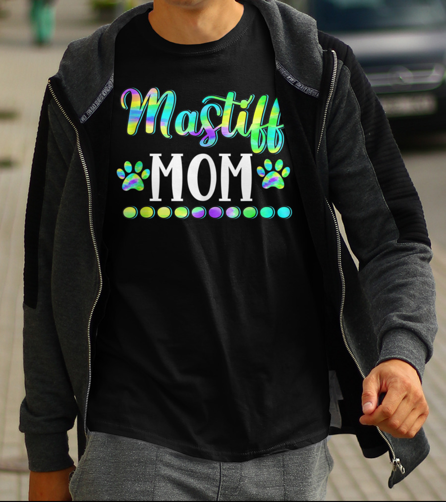 Mastiff Mom Cute Dog Owner Lover Mother Mas T-Shirt