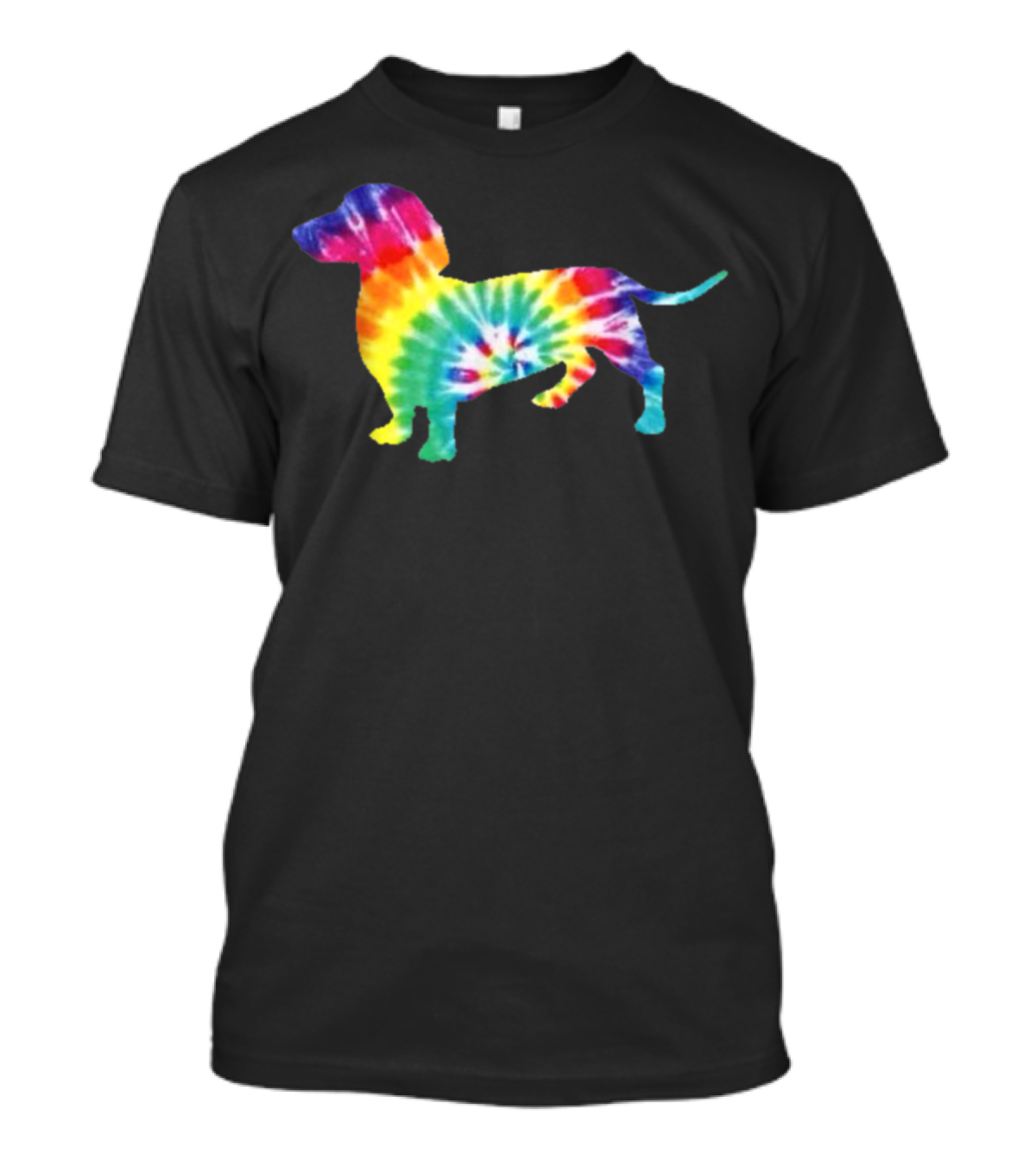 Dachshund Tie Dye Dog Puppy Retro Ts Men Women T-Shirt