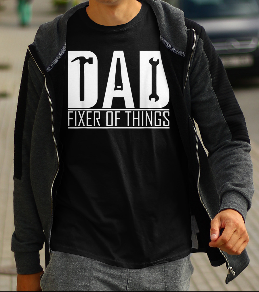 Dad Fixer Of Things Hammer Wrench T-Shirt