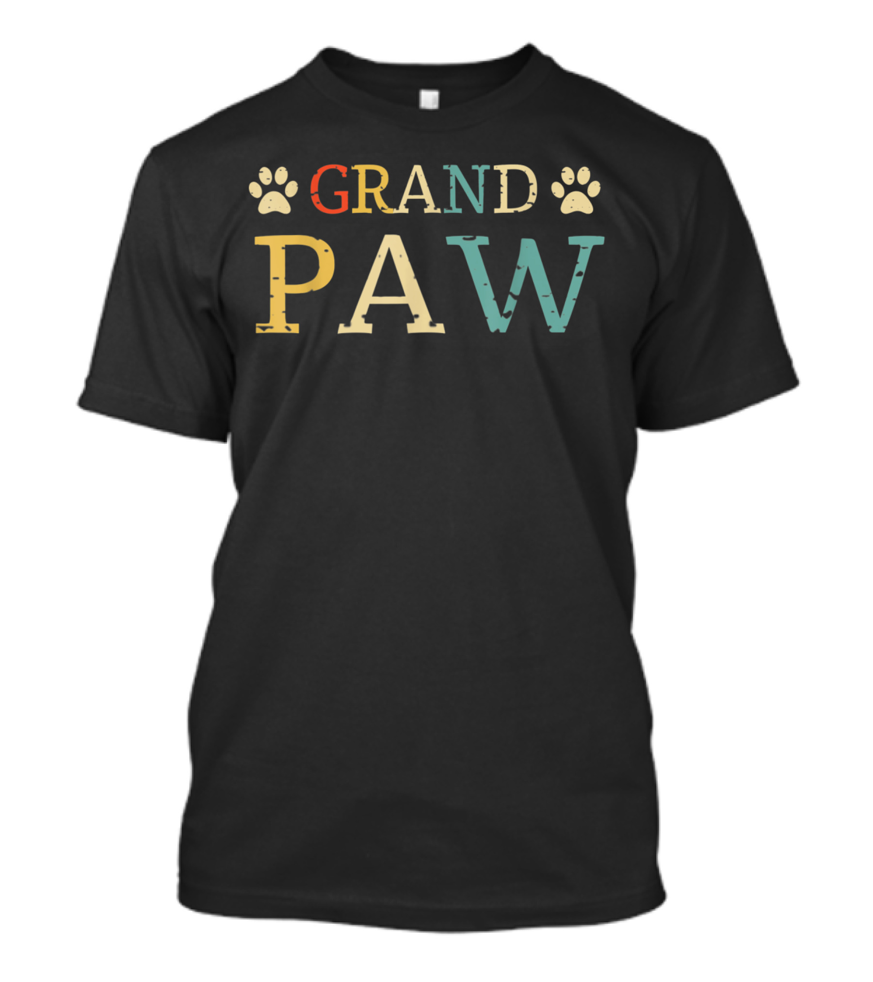 Dog Grand Paw Puppy Lovers Vintage Funny Paw Print Te T-Shirt