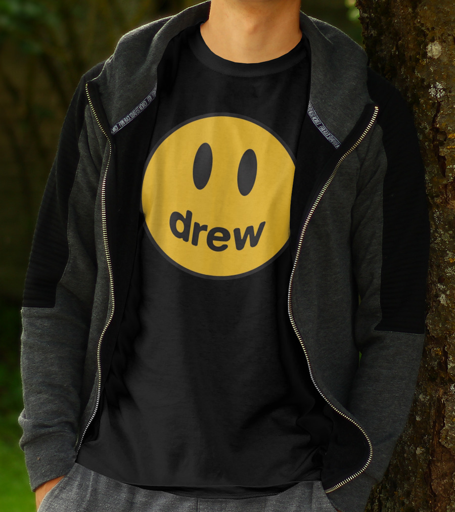 Drew Yellow Smiley Face Icon T-Shirt