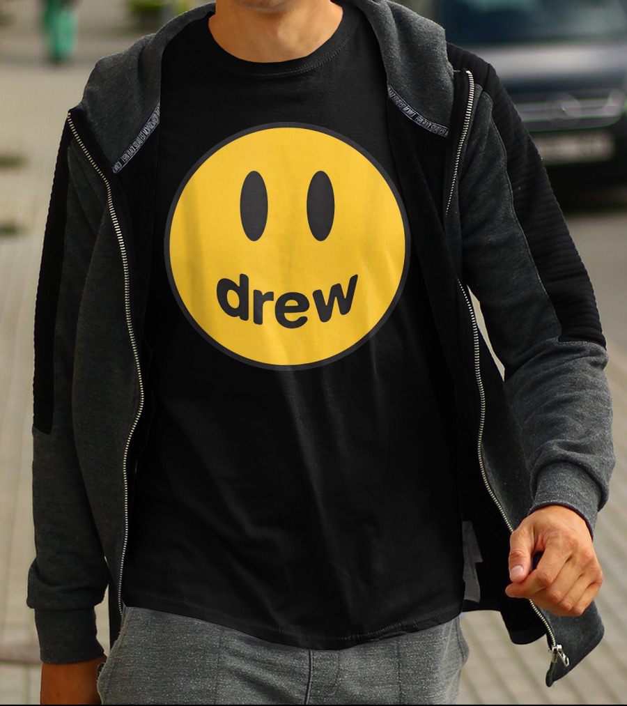 Drew Yellow Smiley Face Icon T-Shirt
