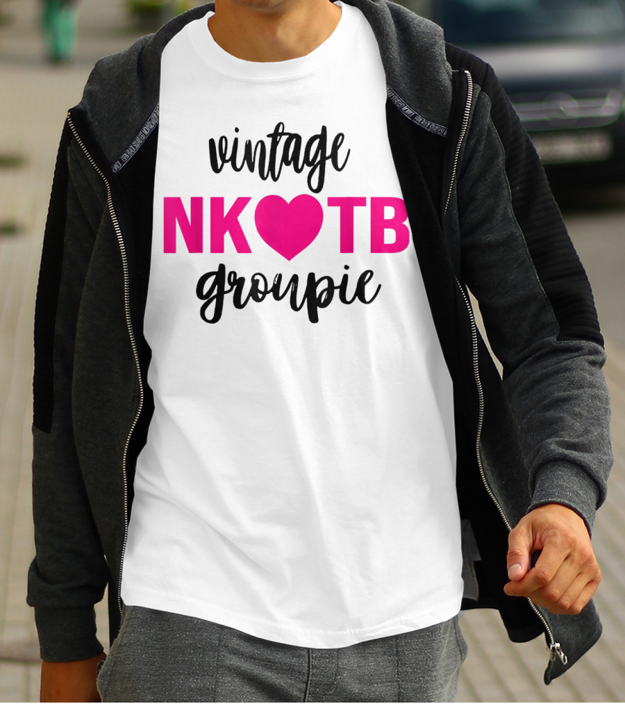 Vintage NKOTB Heart Groupie Kidsg T-Shirt