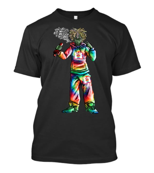Flavor Farms Clothing Thsi Tie Dye Alien Graffiti T-Shirt