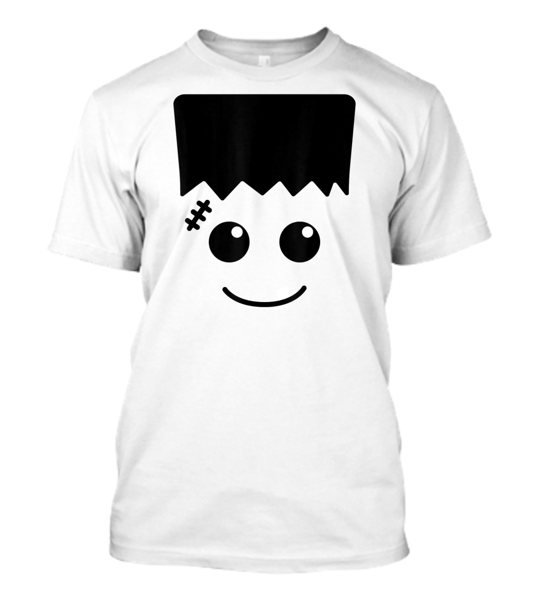 Frankenstein Cute Face Halloween Monster Fun T-Shirt
