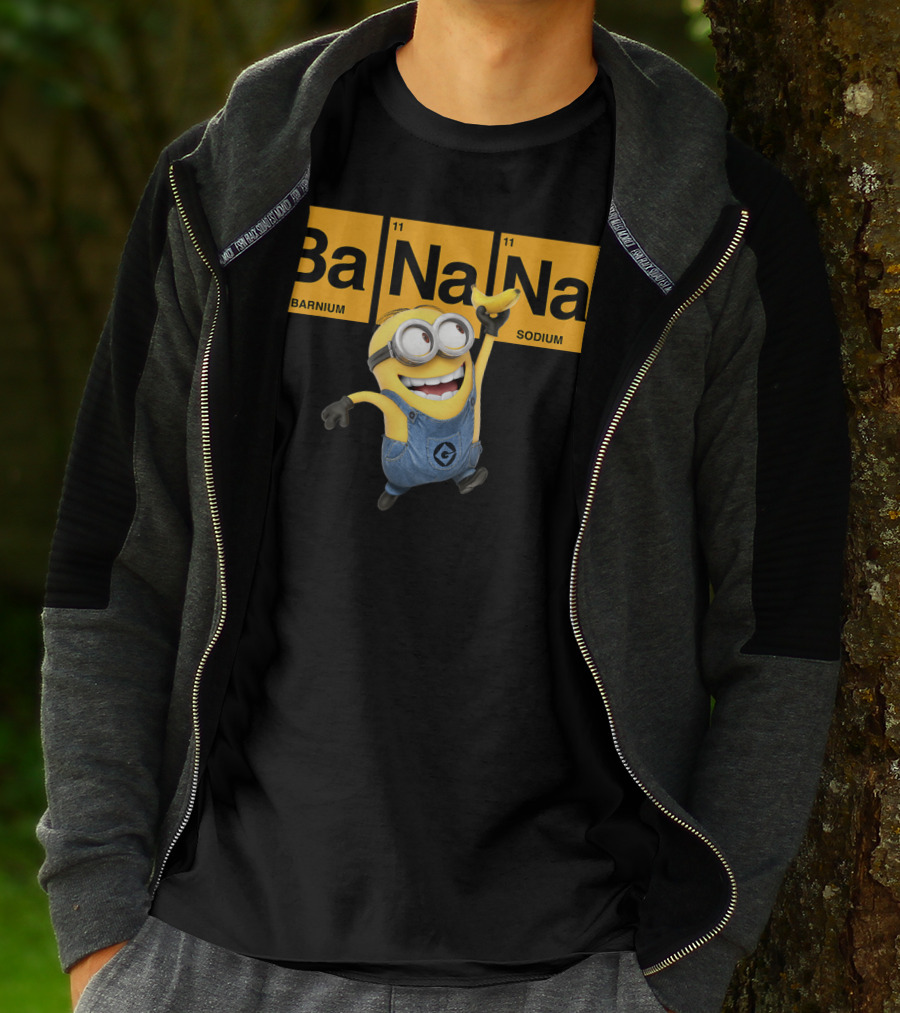 Despicable Me Minions Ba Na Na Elemental Square Happy T-Shirt