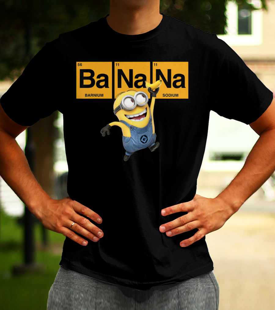 Despicable Me Minions Ba Na Na Elemental Square Happy T-Shirt