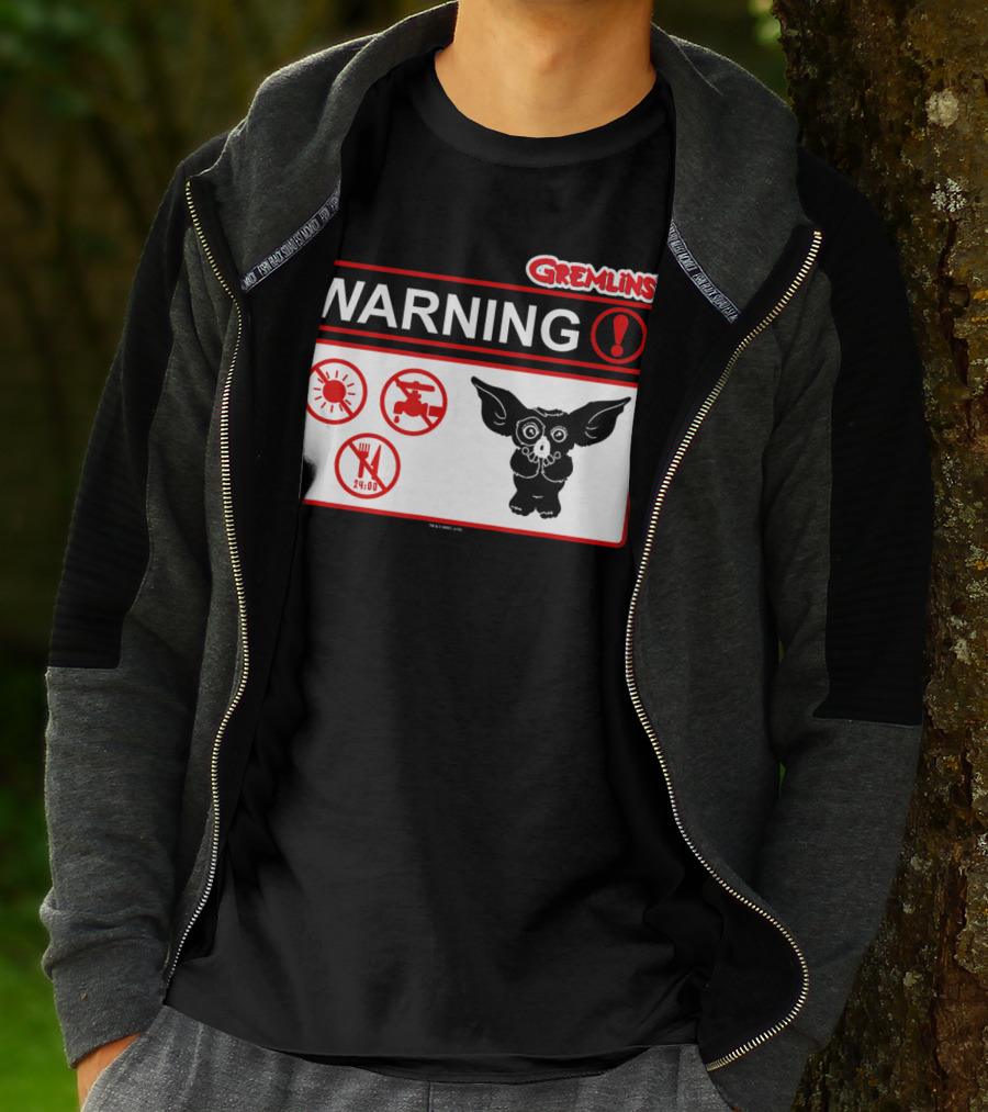 Gremlins Warning Sign Icons Gizmo T-Shirt