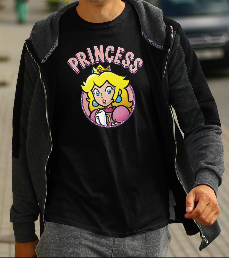 Super Mario Peach Princess Iconic Character T-Shirt