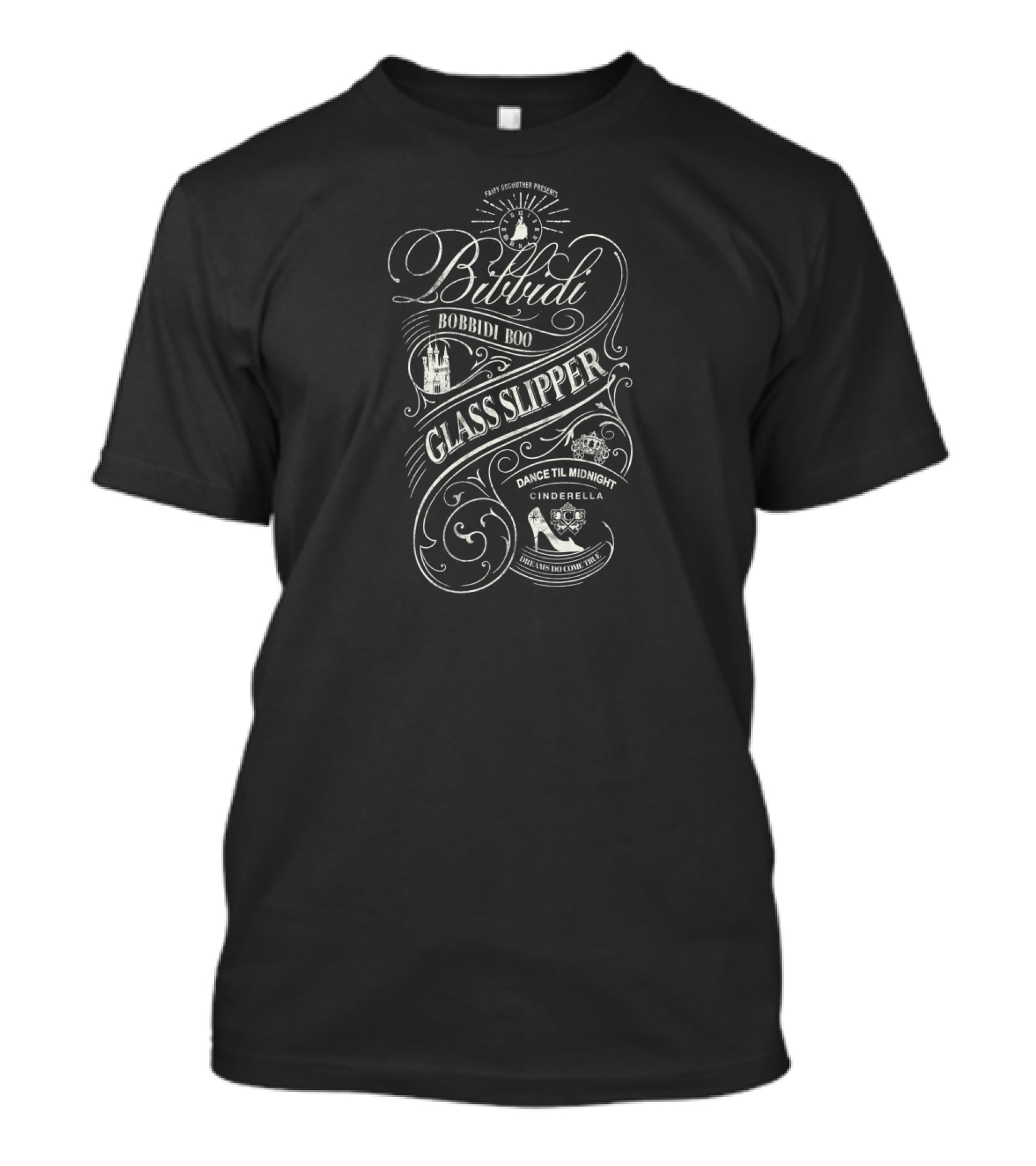 Cinderella Bibbidi Bobbidi Boo Glass Slipper Dance Til Midnight T-Shirt