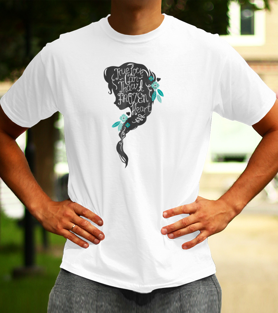 Disney Frozen Elsa True Love Can Thaw A Frozen Heart Profile T-Shirt