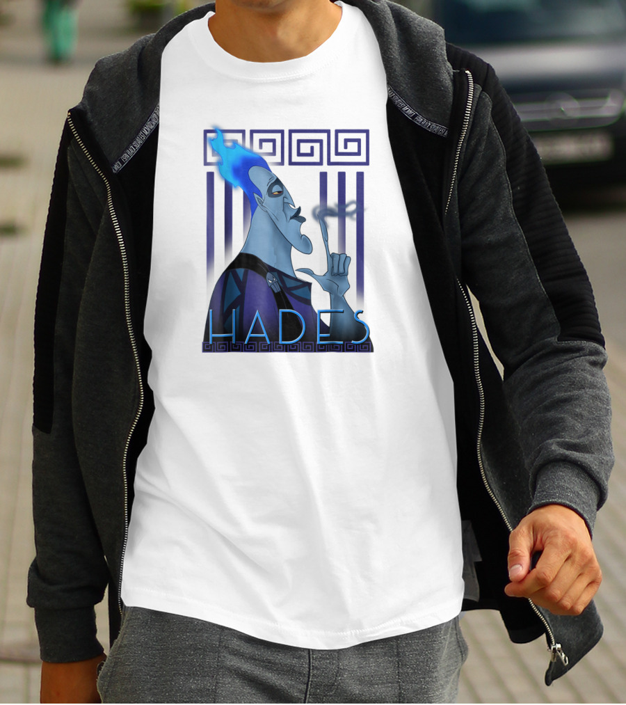 Disney Hercules Hades Geometric Greek T-Shirt
