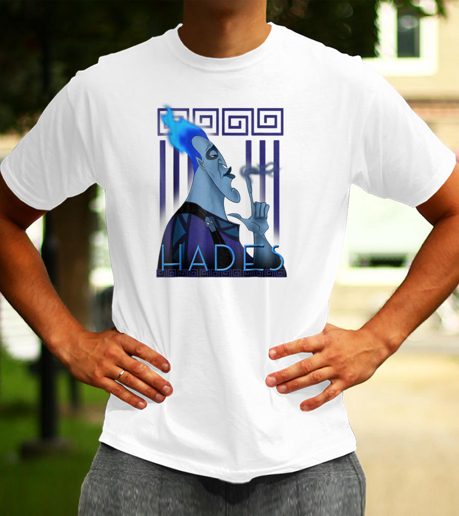 Disney Hercules Hades Geometric Greek T-Shirt