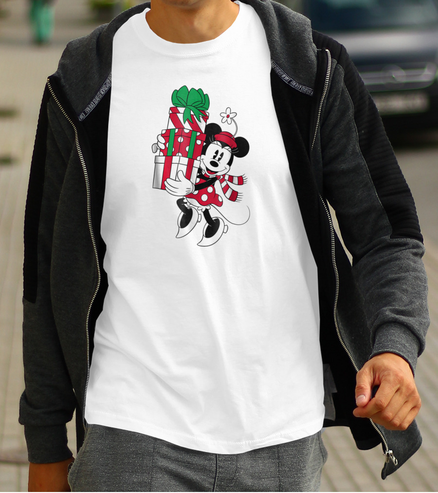 Disney Minnie Mouse Holiday Presents Christmas T-Shirt