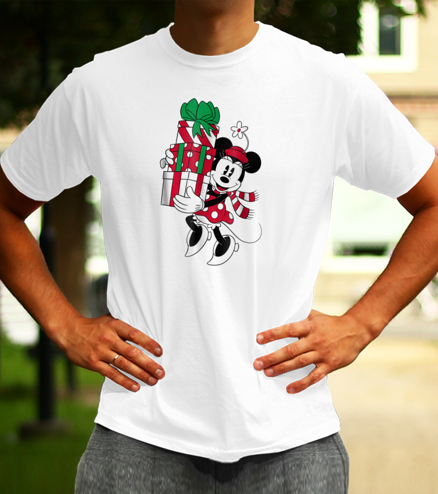 Disney Minnie Mouse Holiday Presents Christmas T-Shirt
