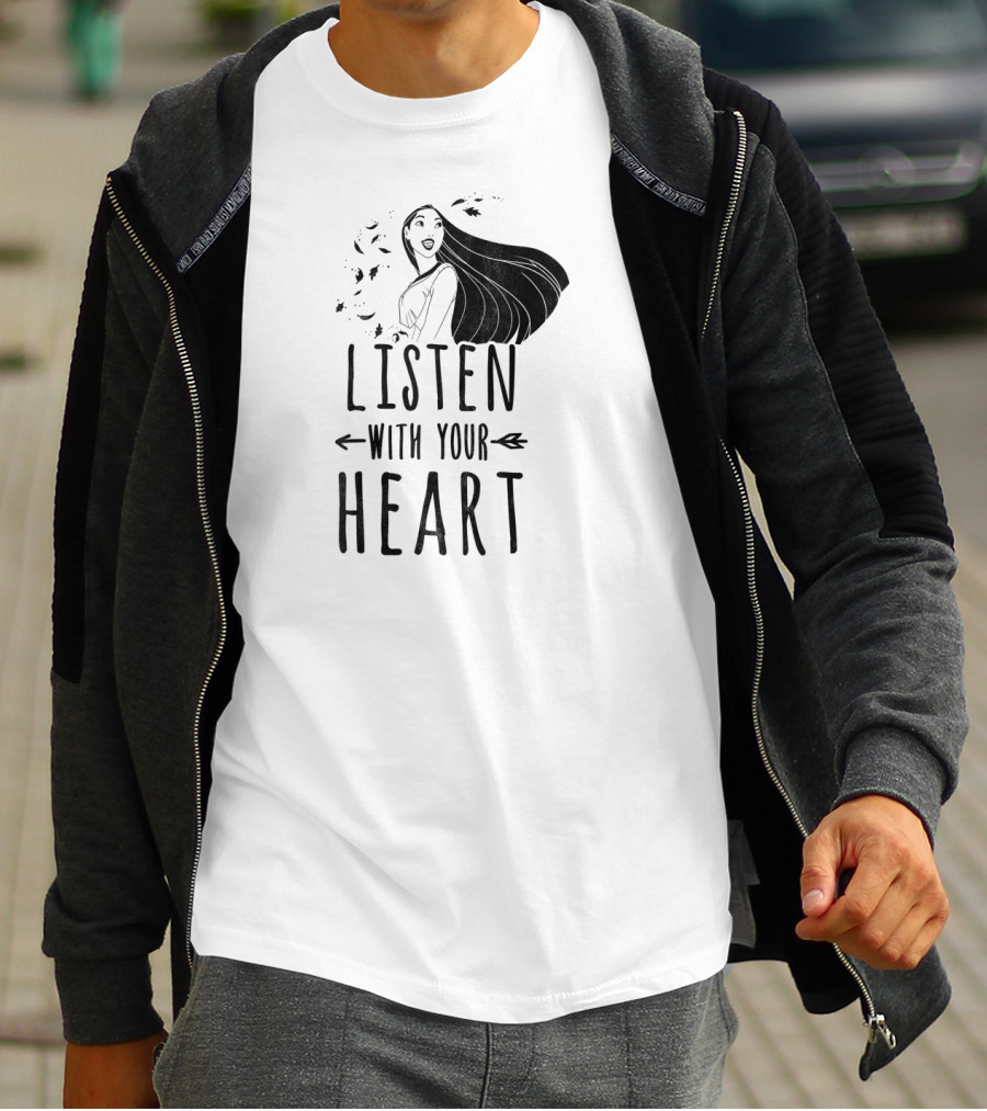 Disney Pocahontas Listen With Your Heart Arrow T-Shirt