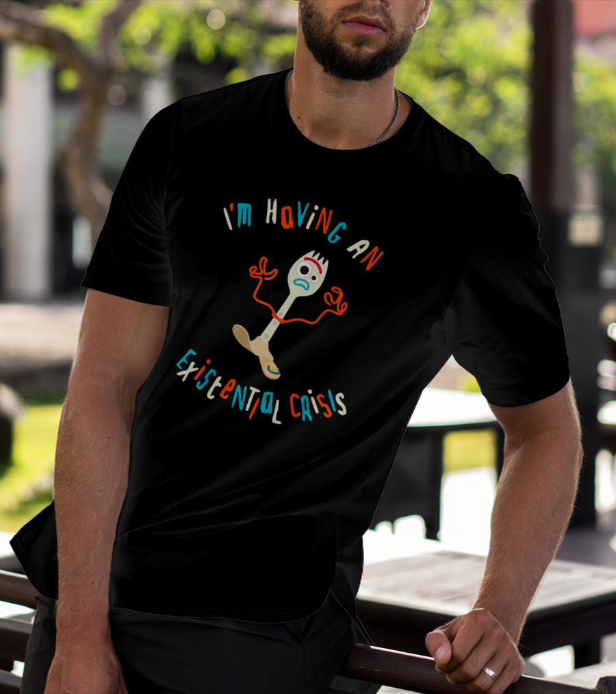 Disney Pixar Toy Story 4 Forky I'm Having An Existential Crisis T-Shirt