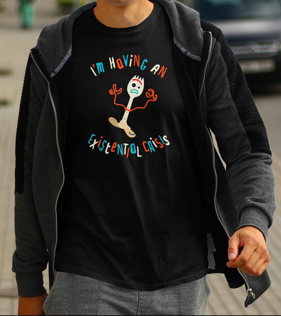 Disney Pixar Toy Story 4 Forky I'm Having An Existential Crisis T-Shirt