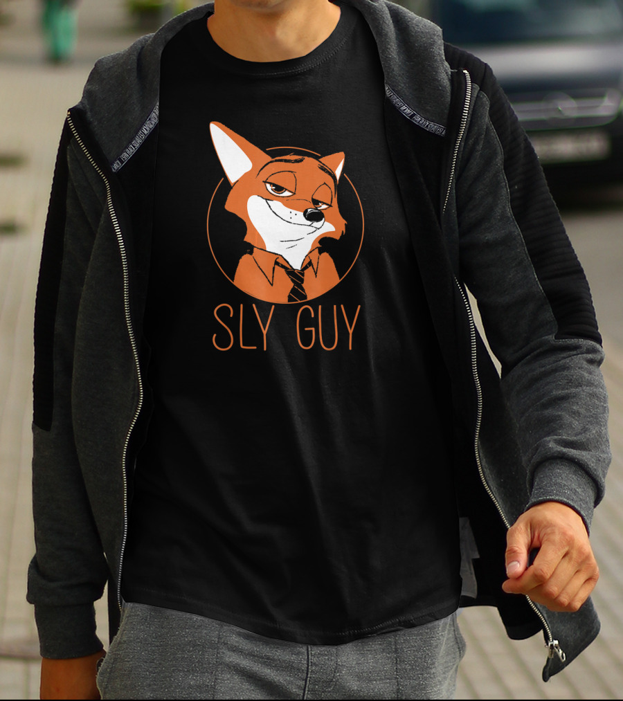 Disney Zootopia Nick Wilde Sly Guy Fox Character T-Shirt